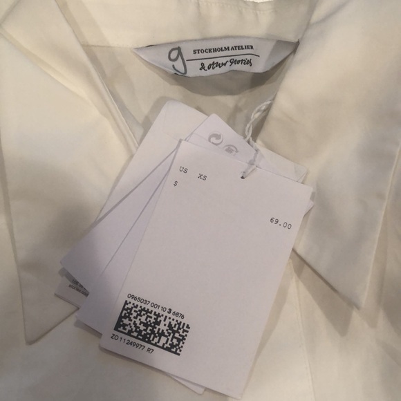 NEW! & Other Stories Relaxed Penguin Sleeve Blouse - Picture 6 of 6